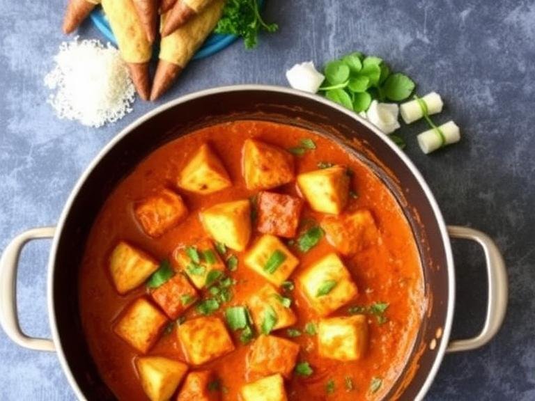 Cooking Paneer Tikka Masala