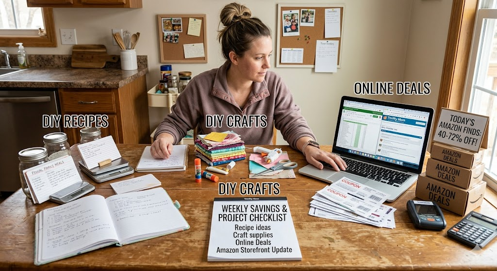 A thrifty mom organizing diy recipes crafts online deals amazon deals on a kitchen table